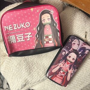 Nezuko Pink Anime Bag Set